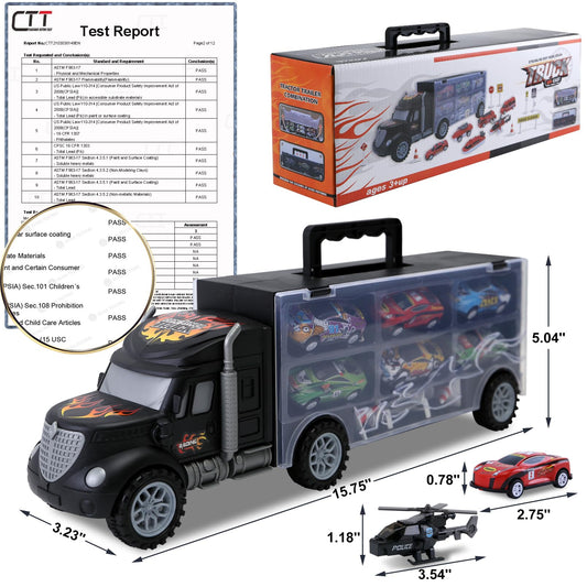JODUDLR carrier lid open displays cars for easy access and sorting