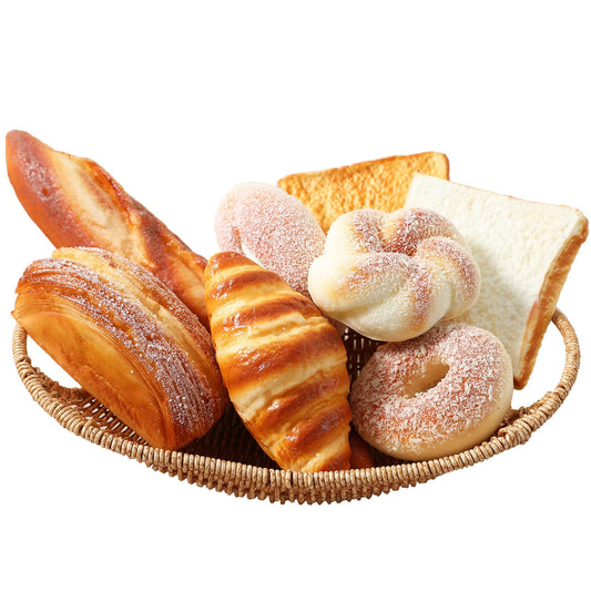 Joeabor artificial croissant for displays, realistic texture with durable decor