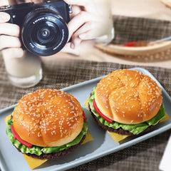 Joeabor faux burger model suitable for holiday and party decor.