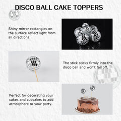 JOERSH 2 cm disco ball topper for petite treats.