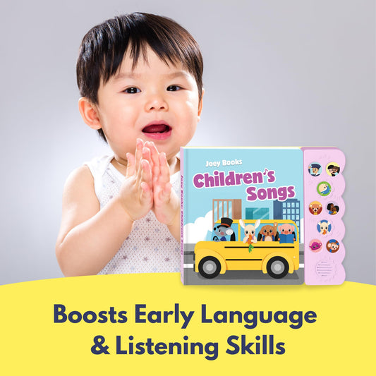 Joey Books whimsical illustrations on each page spark imagination during play.
