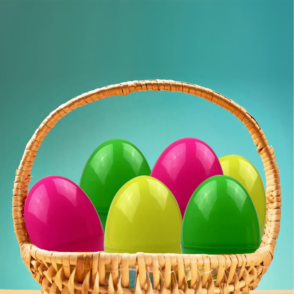 JoFAN jumbo Easter egg pack with six light-up bath toys for kids