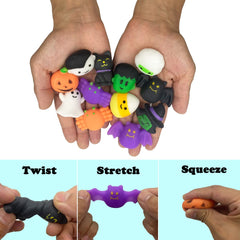JoFAN Halloween squishy cats — gentle, stretchable toys for imaginative play.