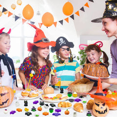 JoFAN Halloween squishy spiders — durable, washable toys for kids' play.