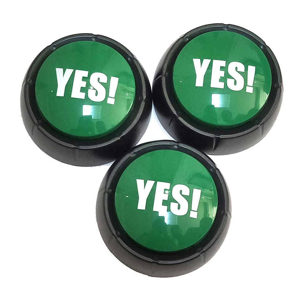 Joffreg YES Sound Button green battery compartment, quick setup for instant use.