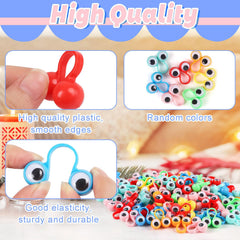 JOFONY movable eyeballs finger puppets crafted from durable plastic for kids.