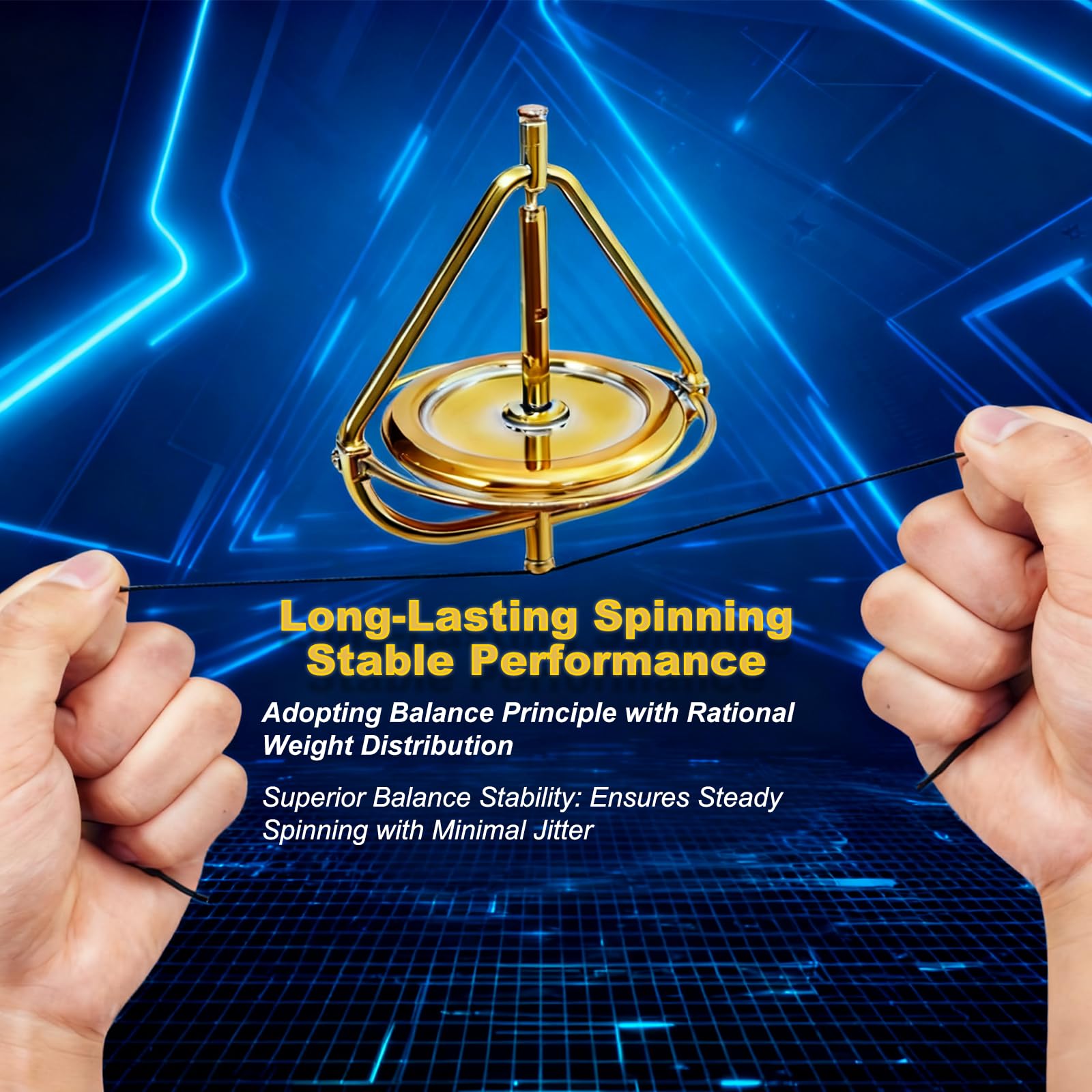 JOGEPEYO gyroscope gold-plated flywheel highlights premium detailing and momentum