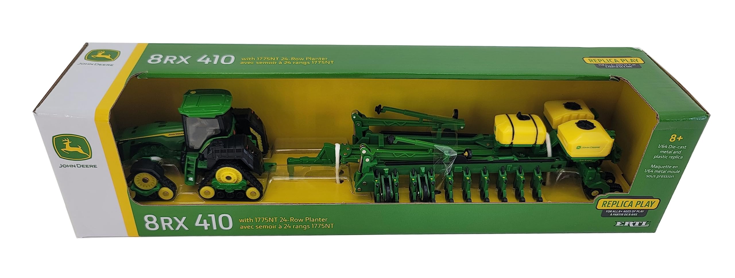 John Deere 1775NT 24-row planter die-cast design emphasizes durable farming replica