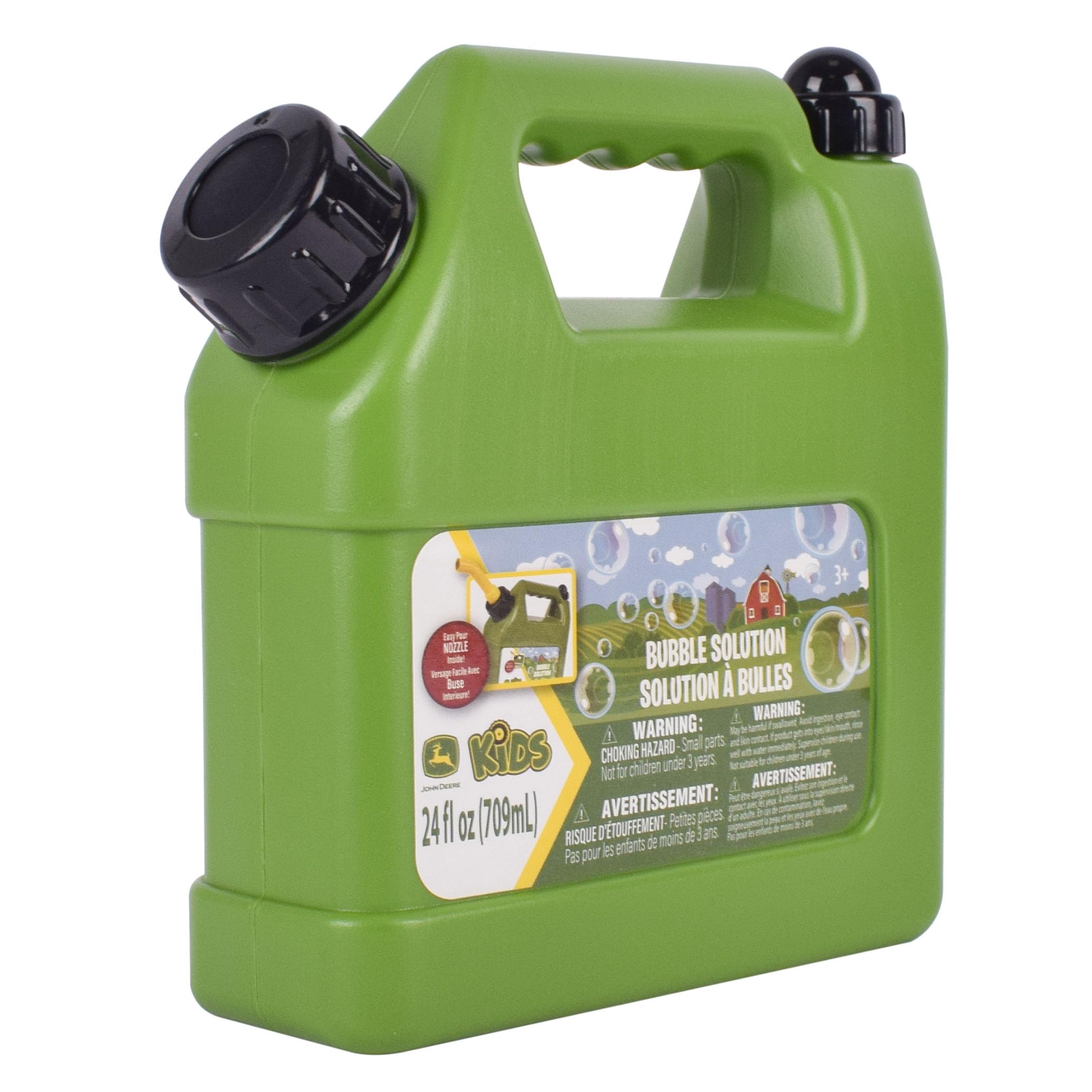 Farm-theme John Deere bubble bottle adds authentic outdoor family fun.