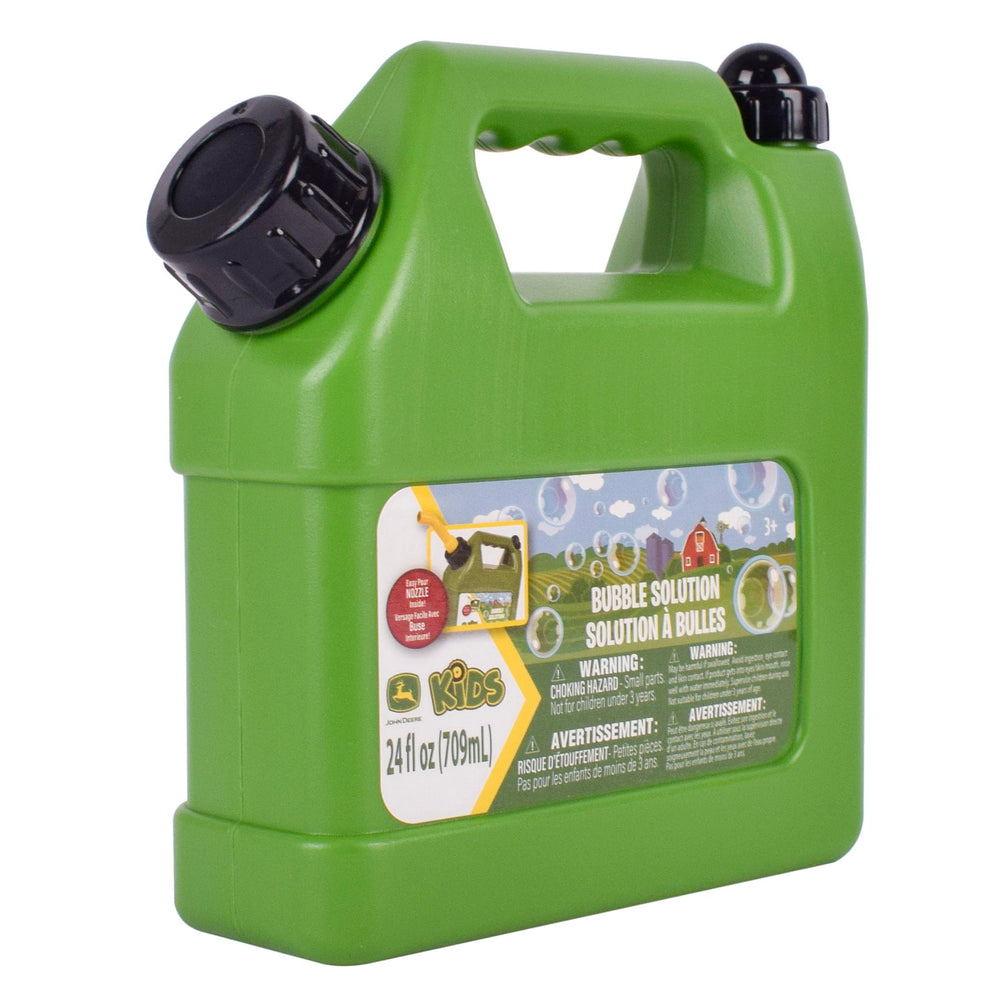 Farm-theme John Deere bubble bottle adds authentic outdoor family fun.