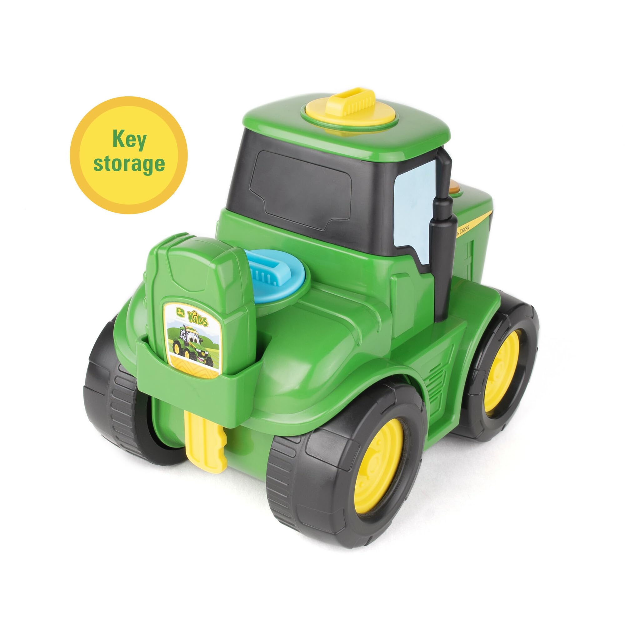 Batteries included for immediate, ready-to-play Johnny Tractor fun