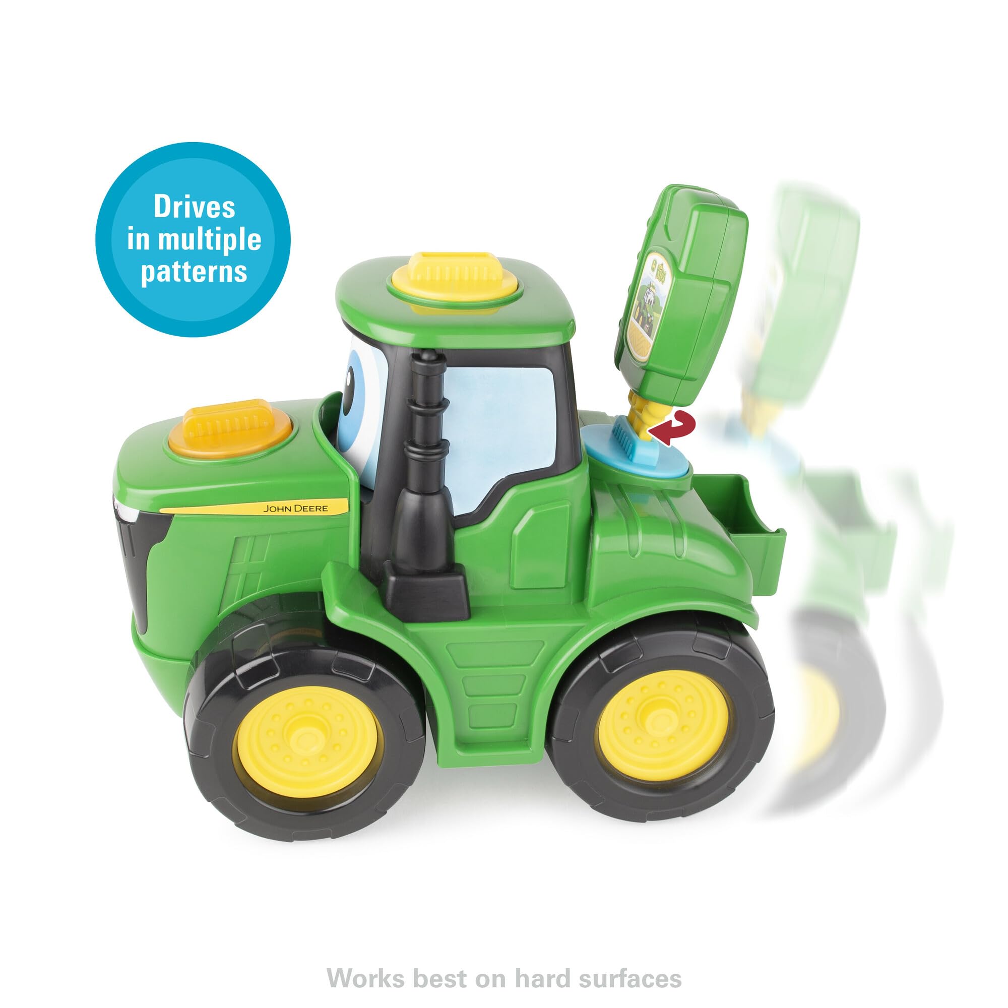 Back-key fob storage keeps Johnny Tractor ready after playtime