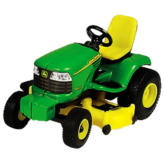 John Deere lawn tractor 1-32 scale die-cast with rolling wheels for imaginative play.
