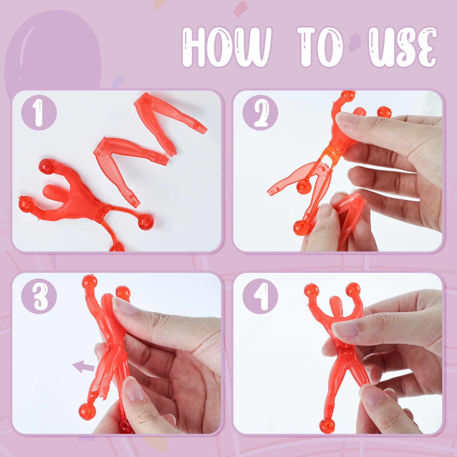 JOHOUSE reusable BPA-free wall climbers are kid-safe and washable