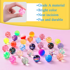 JOICEE bouncy balls 30mm size ideal for easy throwing, catching, and bouncing.
