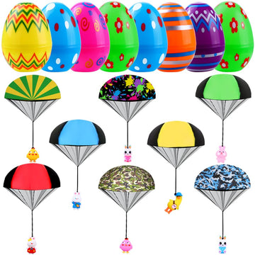 JOICEE Easter egg parachute bunny toy, colorful and perfect for engaging Easter egg hunts