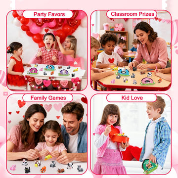 JOICEE Valentines chicken figurine with non-toxic material for kids crafts