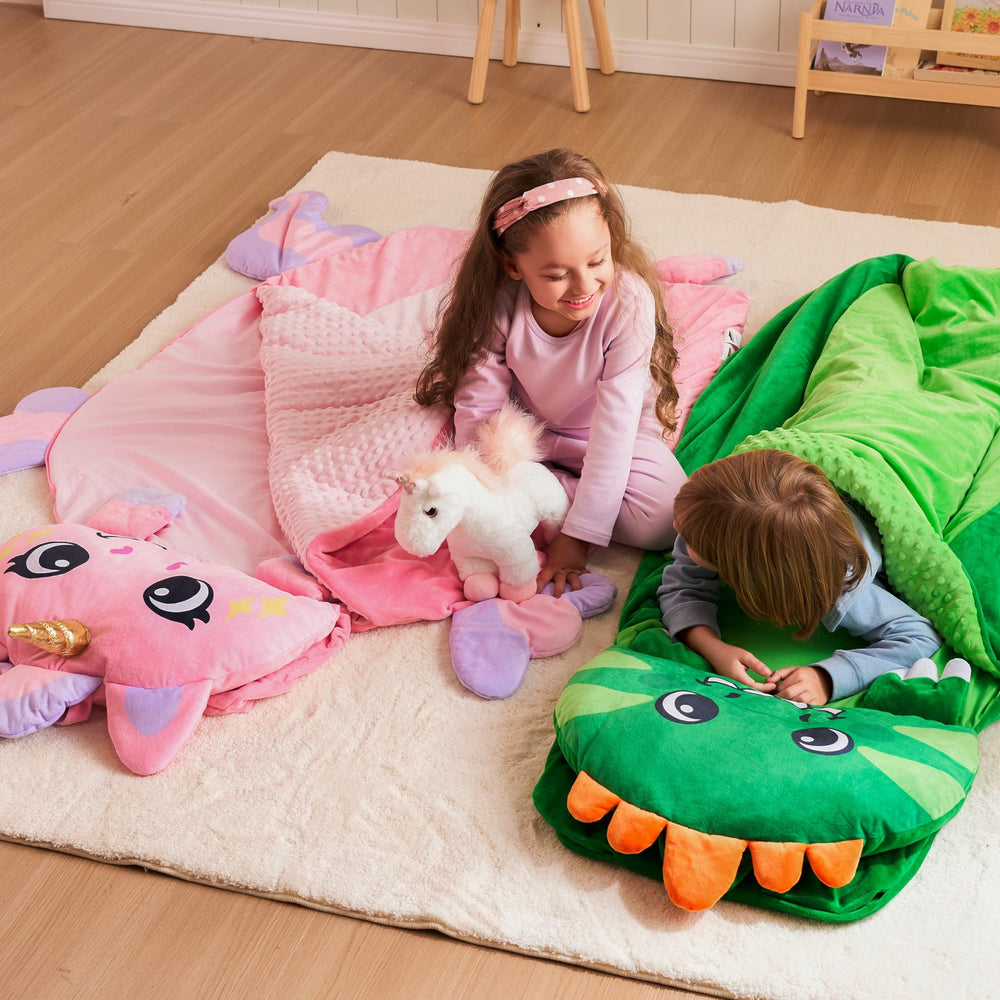 Joiedomi portable nap mat with handle travels smoothly between home and daycare.