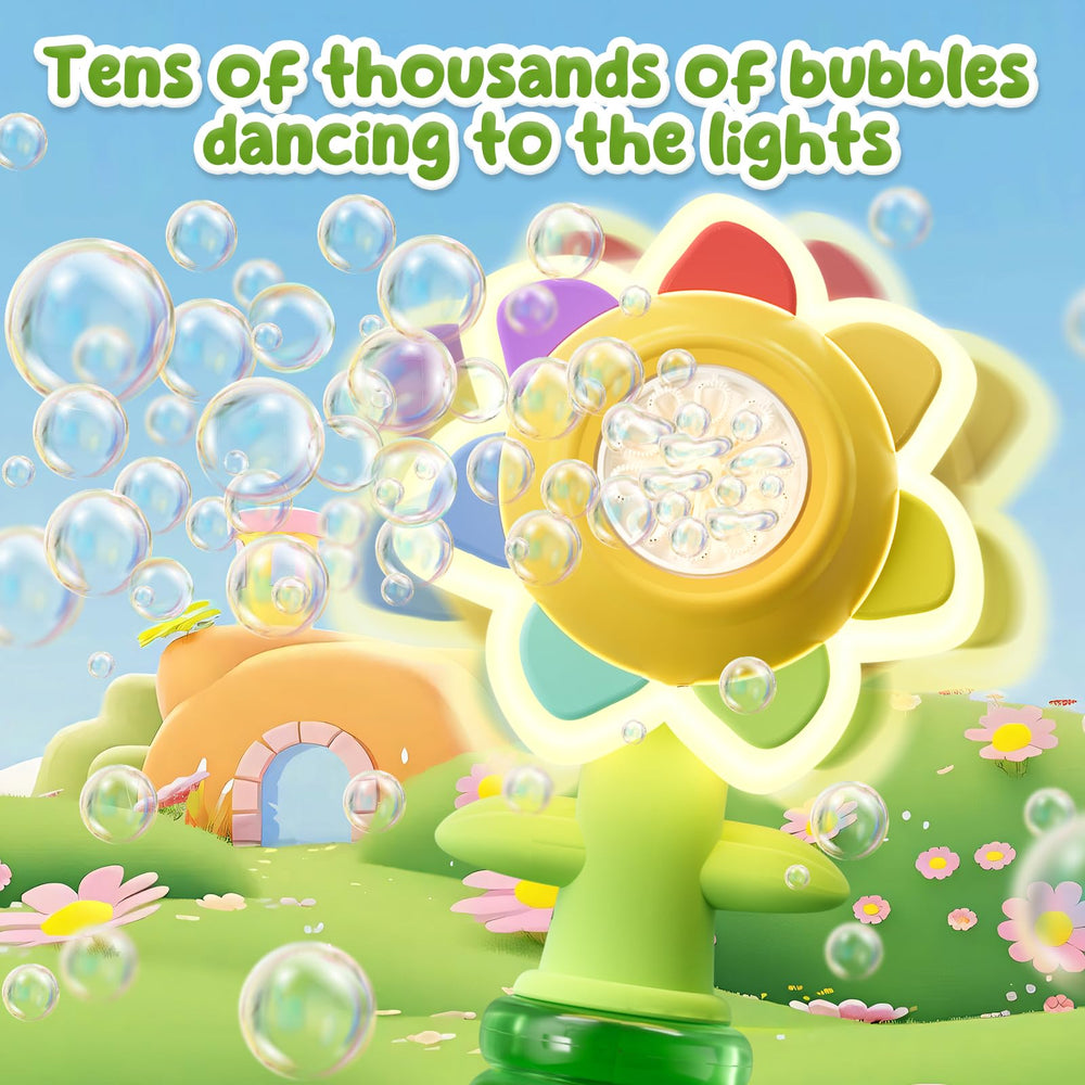 JOI MEW bubble guns with LED lights create a bright glow display during play