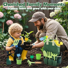 JOI MEW watering can encourages kids to water plants during outdoor play