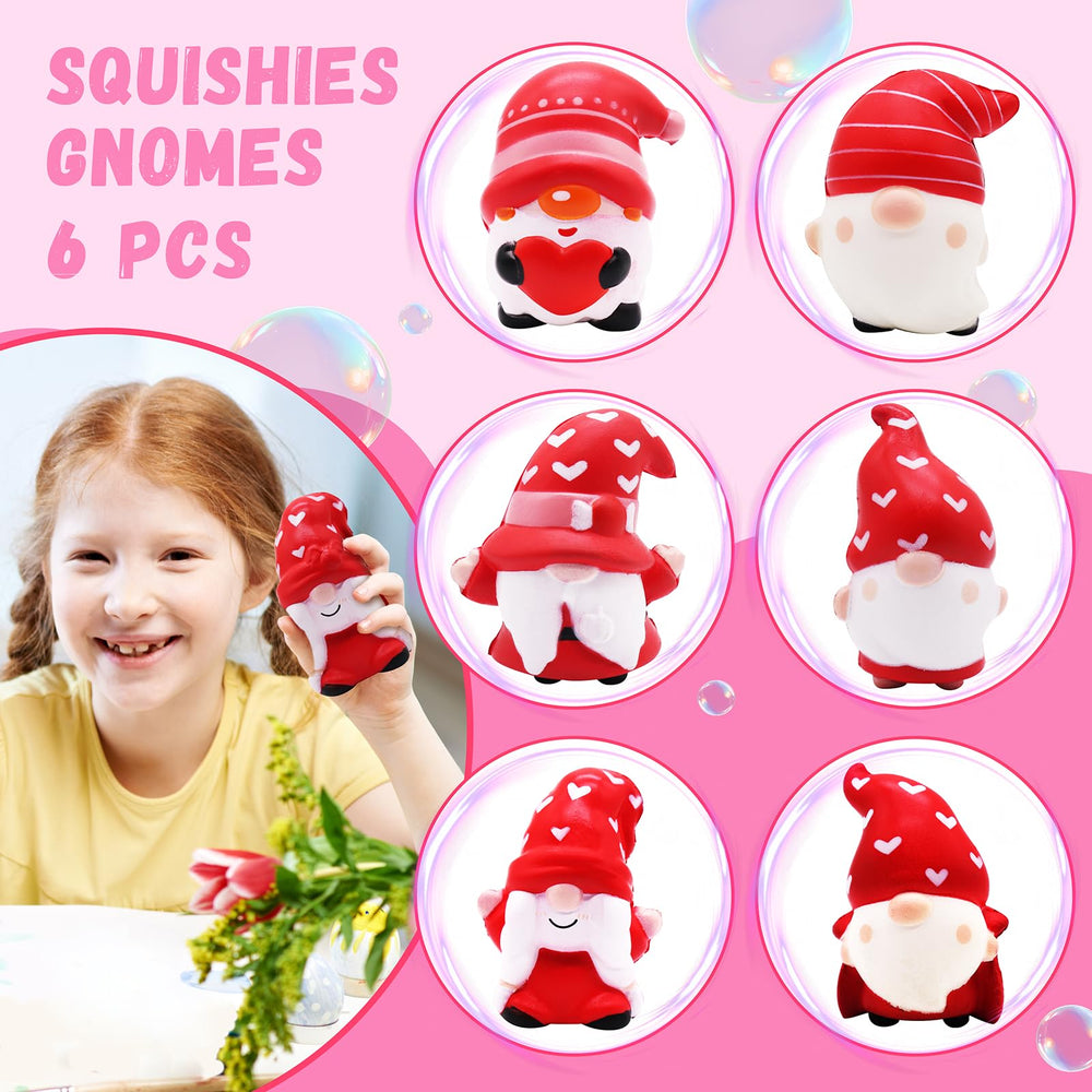 JOINBO Christmas gnome squishies side view, compact size for easy handling.
