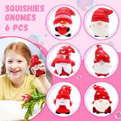 JOINBO Christmas gnome squishies side view, compact size for easy handling.