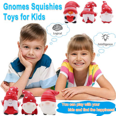 JOINBO Christmas gnome squishies texture detail, realistic look with smooth skin.