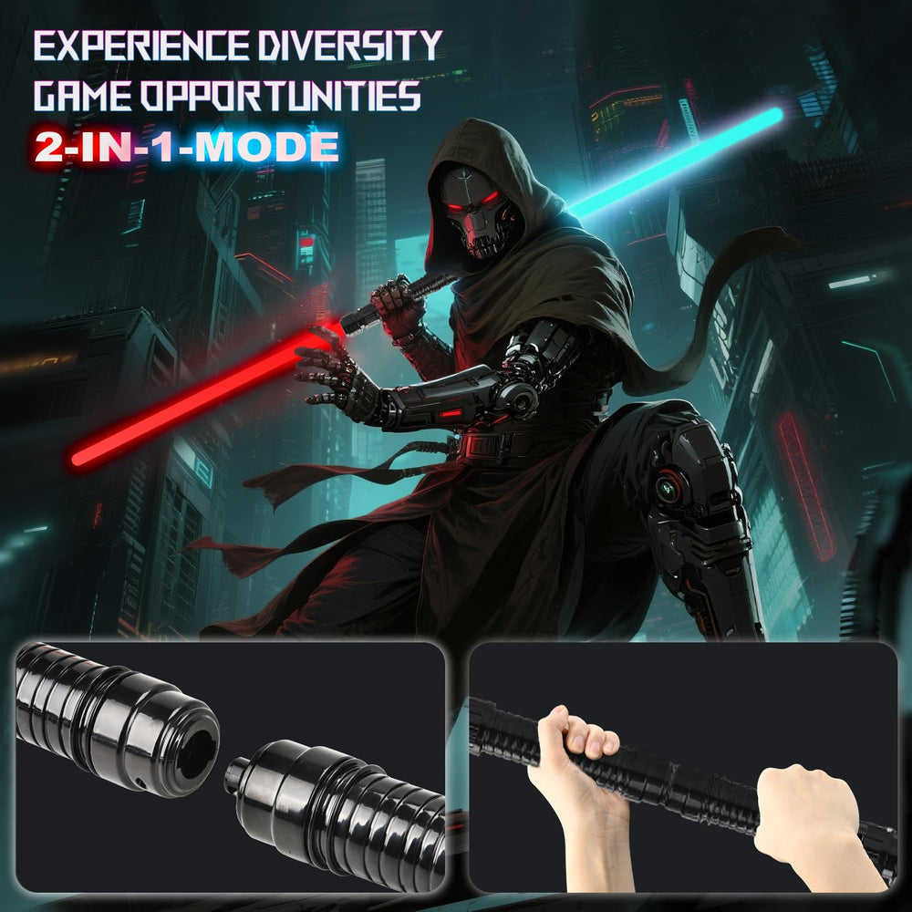 JOINBO 7 color LED blade adds vibrant visuals for imaginative battles.