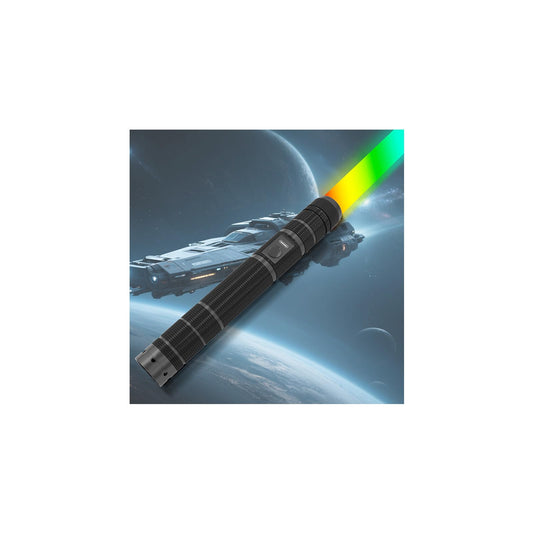JOINBO light up saber with metal hilt for cosplay use and dramatic glow.