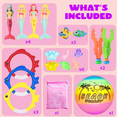 JOINBO mermaid diving toys close-up showing bright colors and safe design