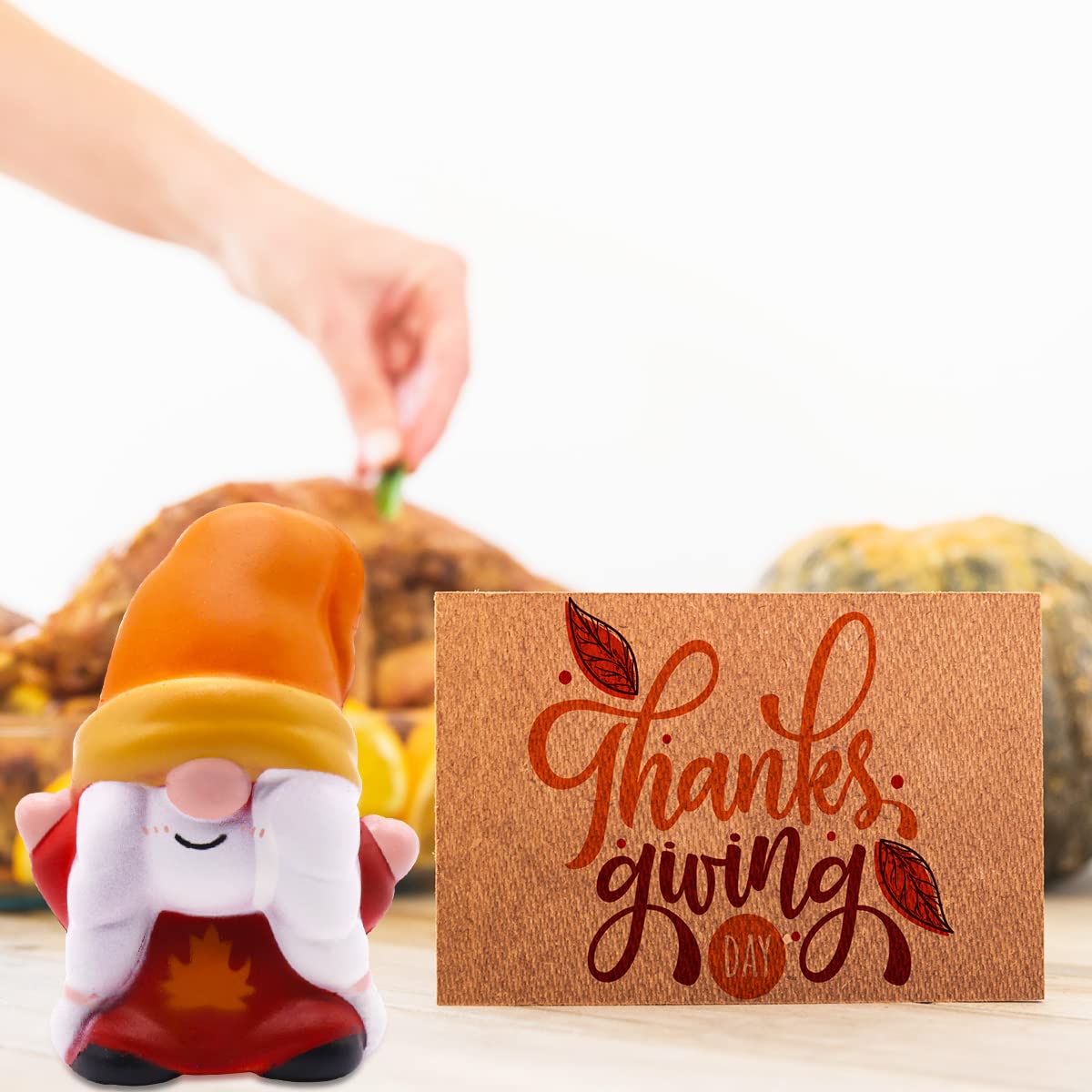 JOINBO Thanksgiving Gnomes Squishies packaging ready-to-wrap gift box