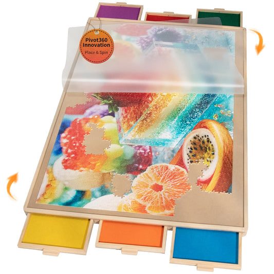 JOIN&JOY puzzle board pro six-drawer with cover for organized puzzling sessions