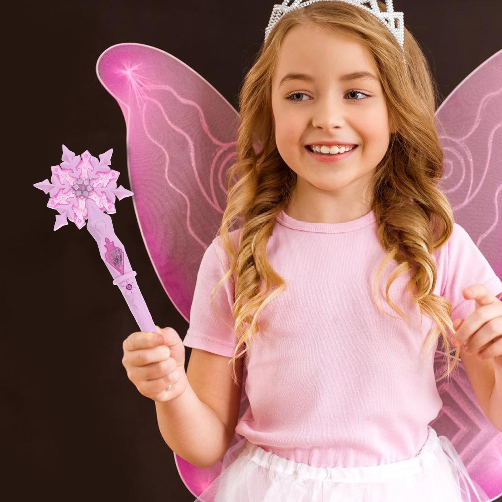 JOINPAYA Snowflake Wand durable plastic for long-lasting party use.