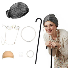 Joizomou faux pearl earrings and bracelet set complete the look for events