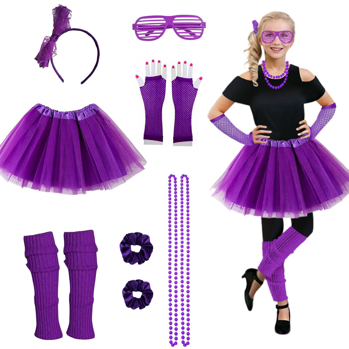 Joizomou girls 80s tutu for cosplay and party flair