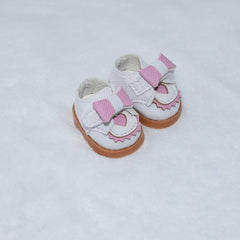 Jojedomo pink Labubu-compatible shoes for 17cm dolls—durable, lightweight padding for comfort.