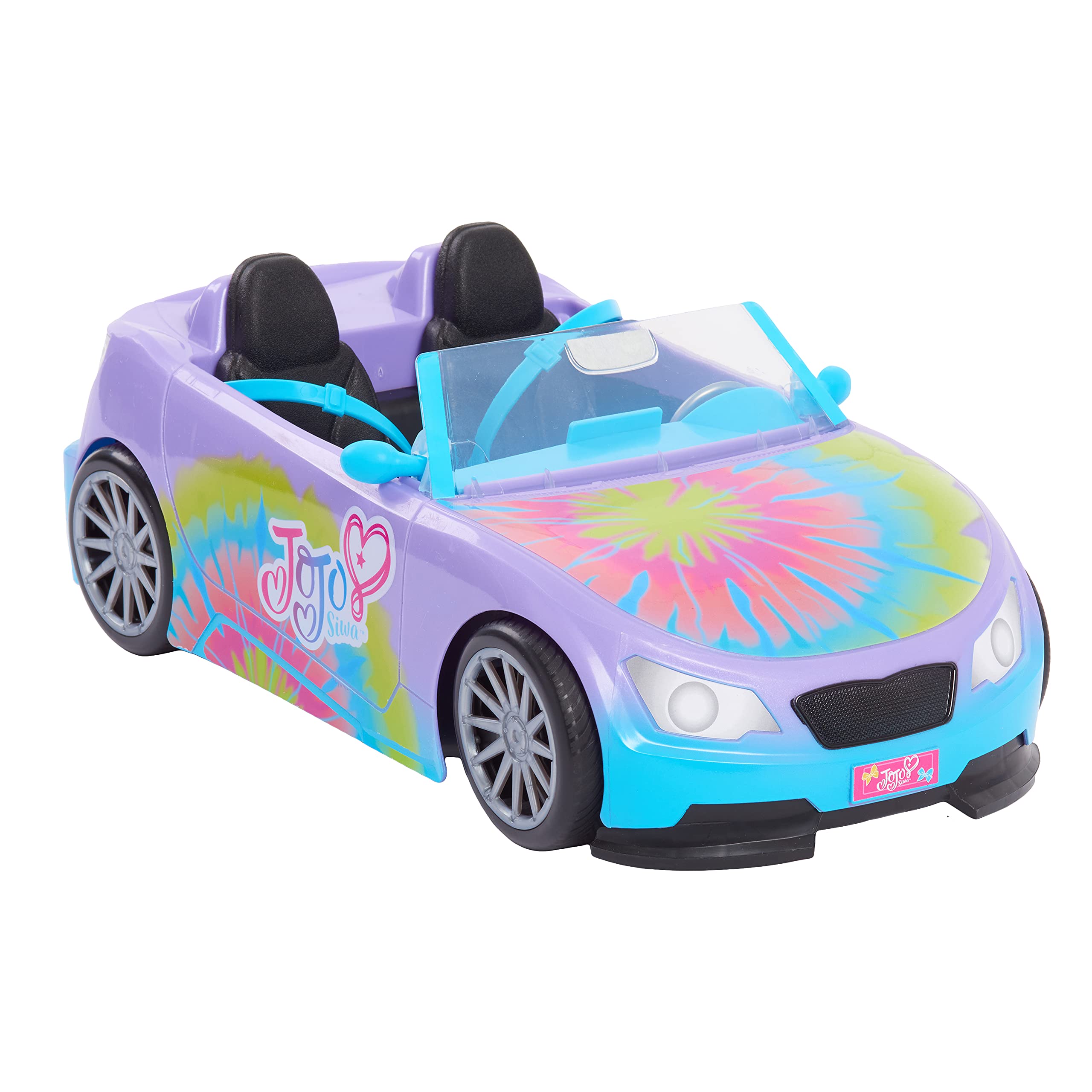 JoJo Siwa California Cruiser driver seat highlight, inviting role-play behind the wheel.