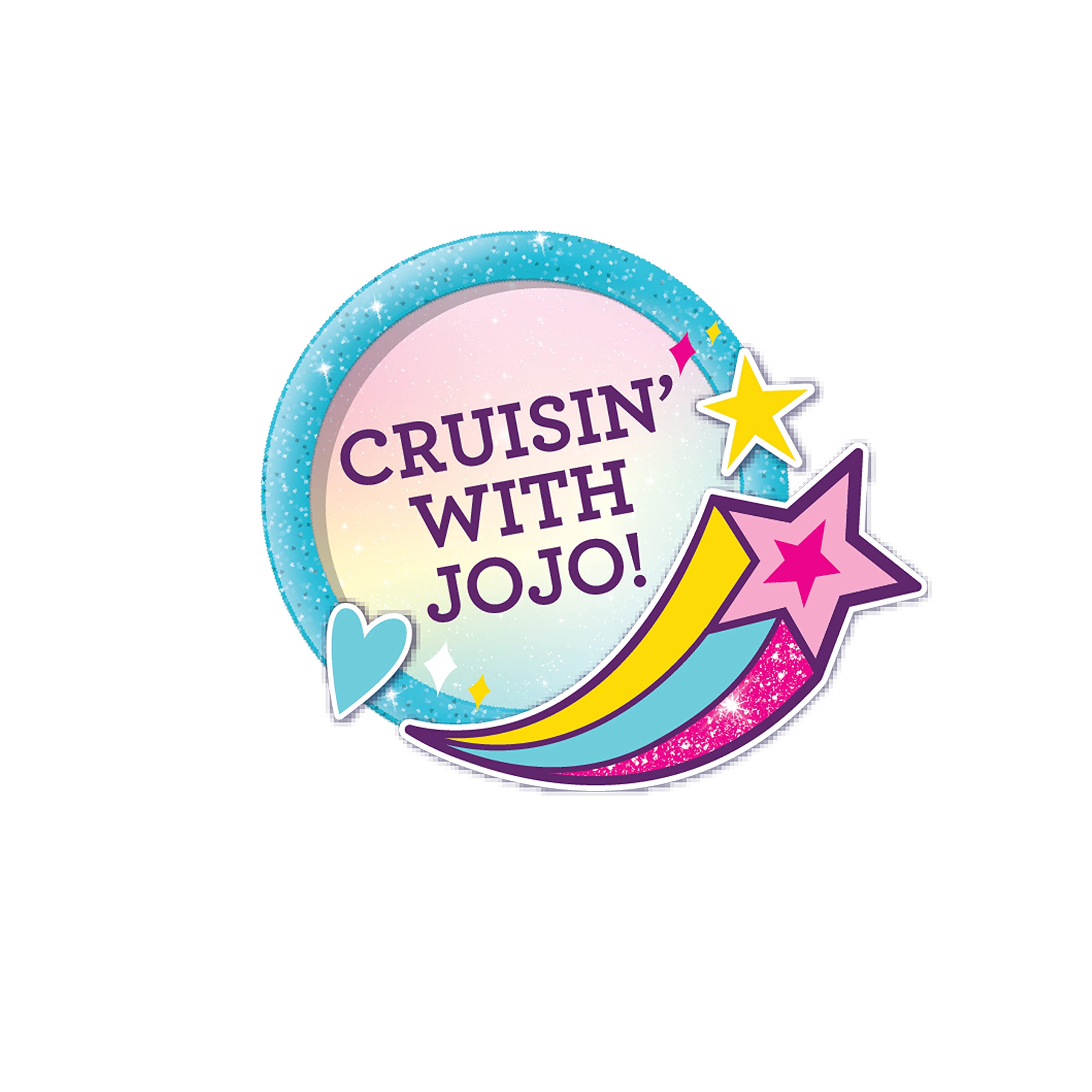 JoJo Siwa California Cruiser seats two dolls for duo adventures and sharing the driving moment.