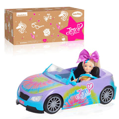 JoJo Siwa California Cruiser with sparkly ombre and rainbow tie-dye detail for imaginative play.