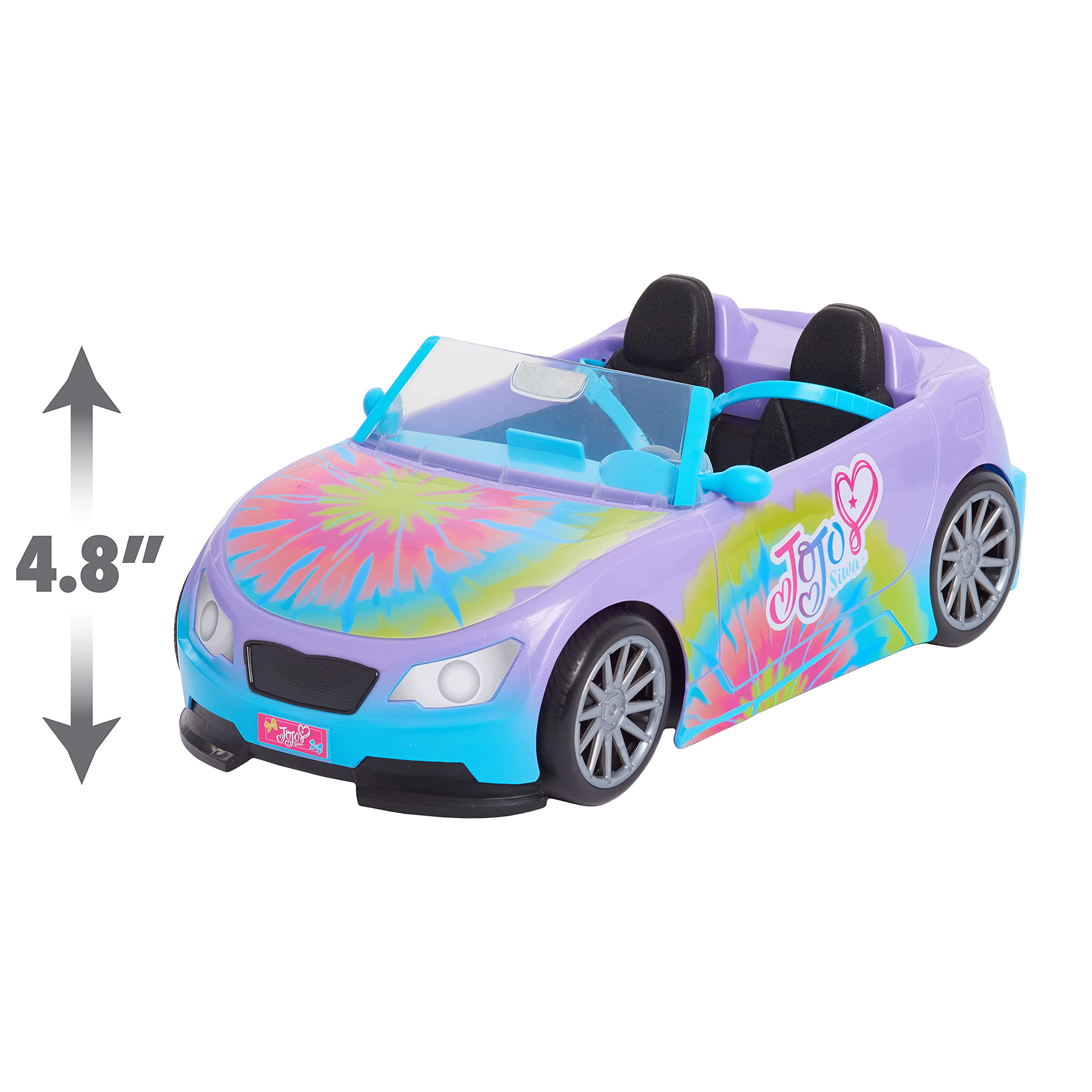 JoJo Siwa California Cruiser wheels in motion, enabling easy push-along pretend play.