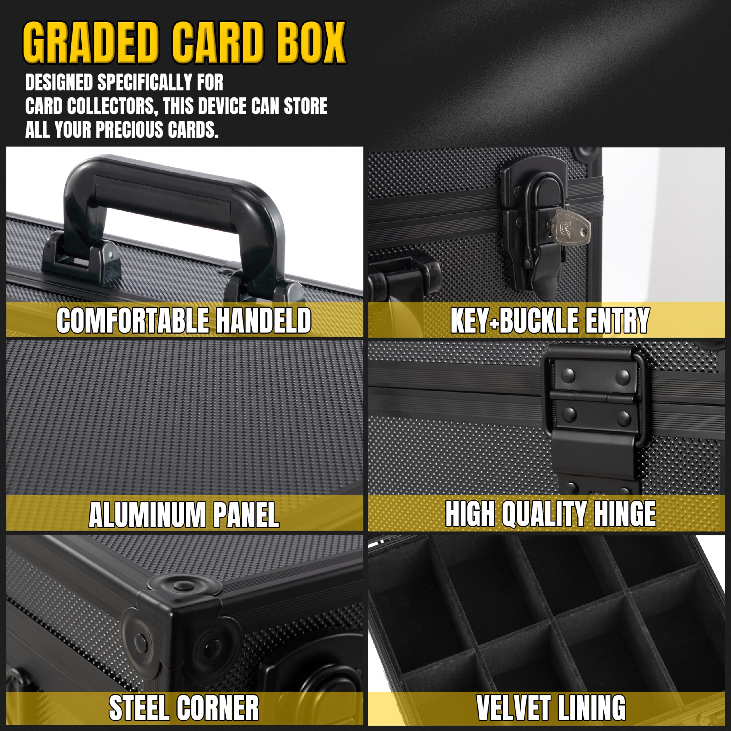 JOJOUP impact-resistant hard-shell protects cards.