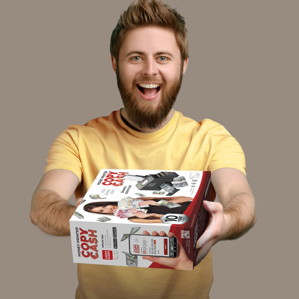 Jokebox CopyCash empty prank box interior ready to hide a real present