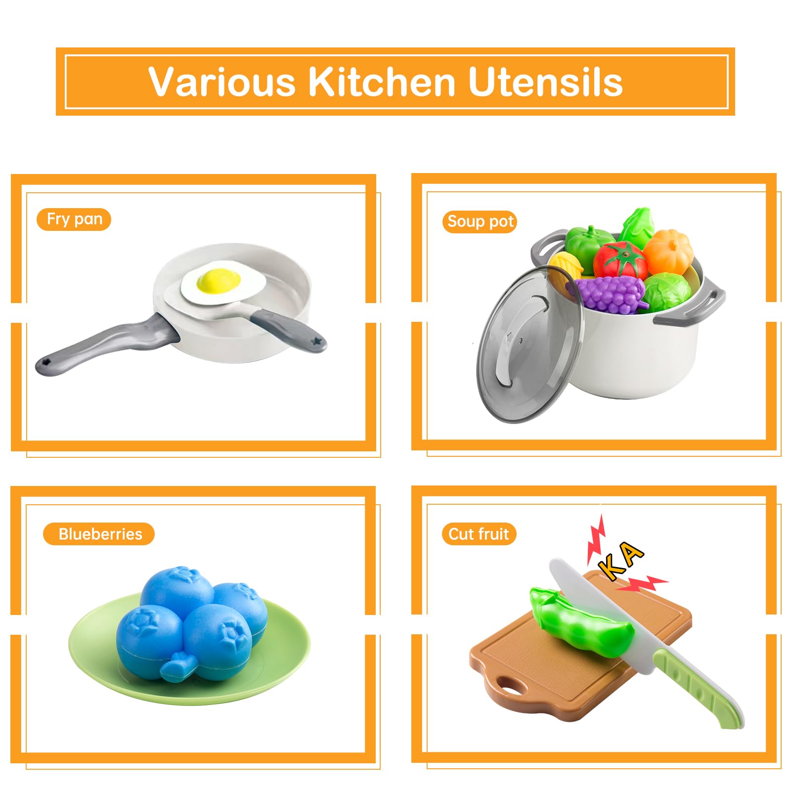 JOKERKING 35-piece ladle enables serve-and-share pretend meals