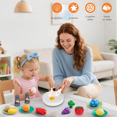 JOKERKING 35-piece play food set sparks imaginative menus