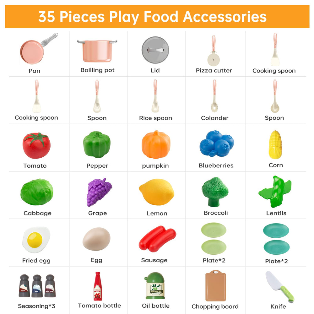 JokerKing kid-friendly utensils and cutting board for developing fine motor skills