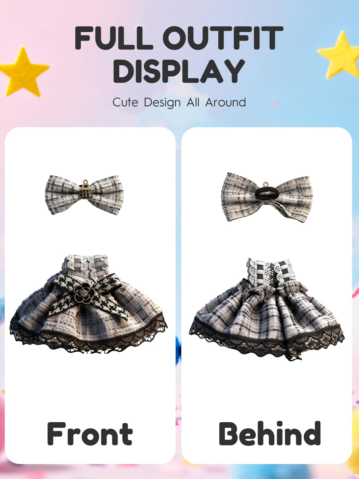 JOKERKING Labubu outfit set in multiple colors for mix and match play