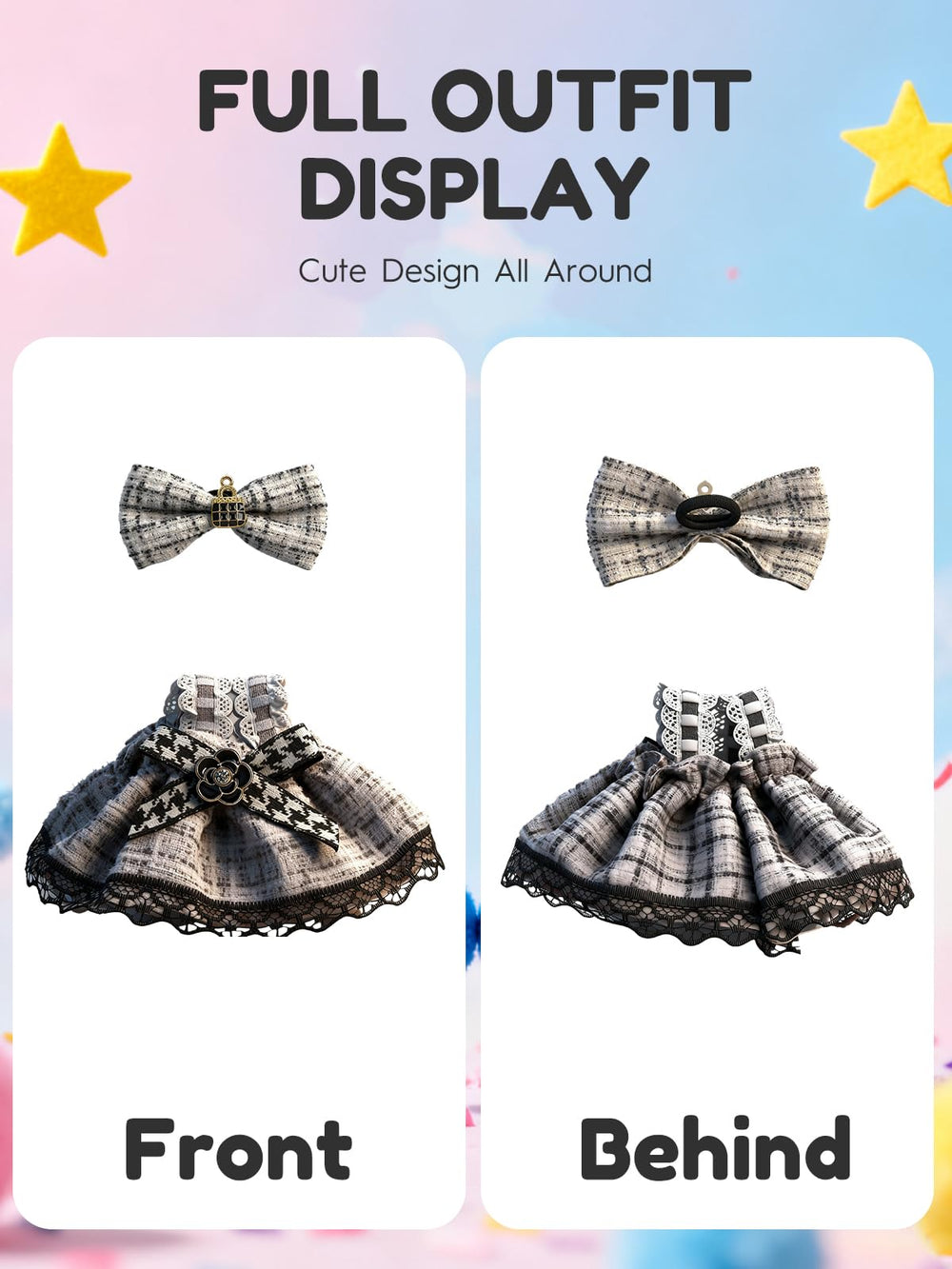 JOKERKING Labubu outfit set in multiple colors for mix and match play
