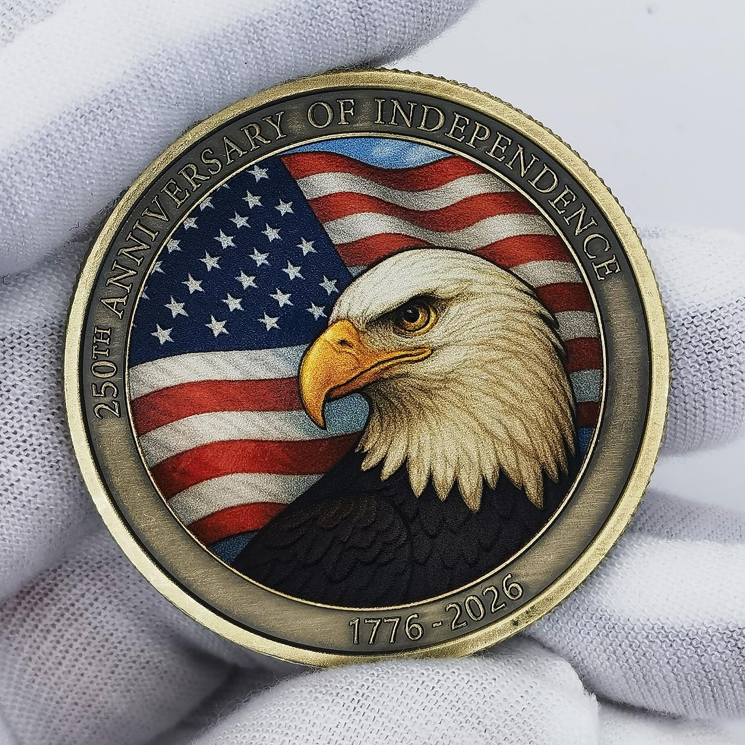 Jokimu zinc alloy coin with antique finish edge designed for long-term display