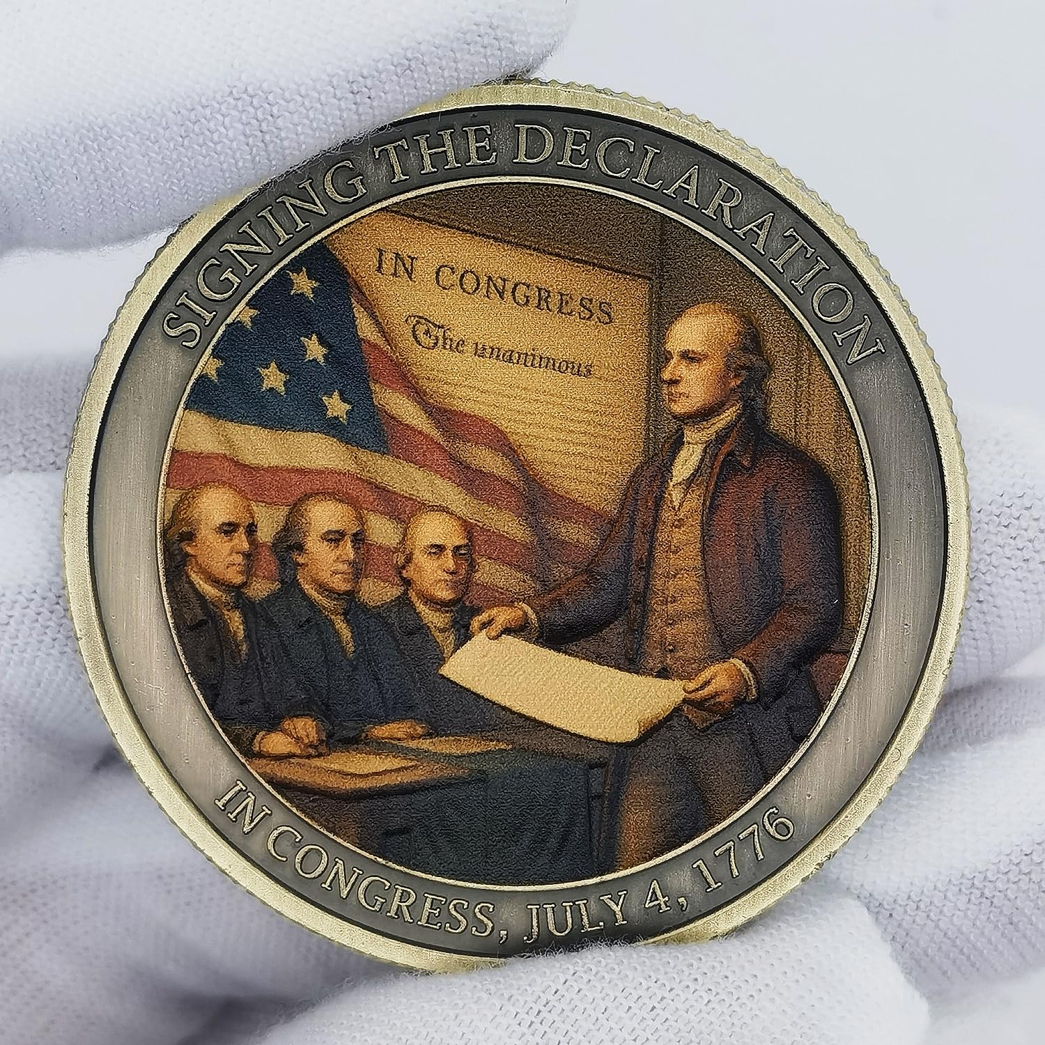Jokimu durable zinc alloy coin resistant to tarnish and wear