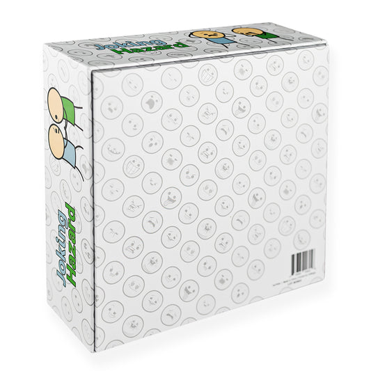 Joking Hazard enlarged box with cards inside ready for organization